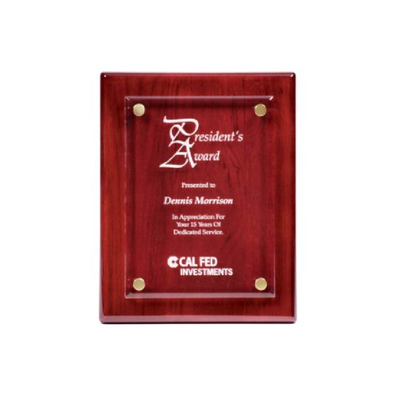 Acrylic Piano Finish Floating Plaque - 9" x 12"
