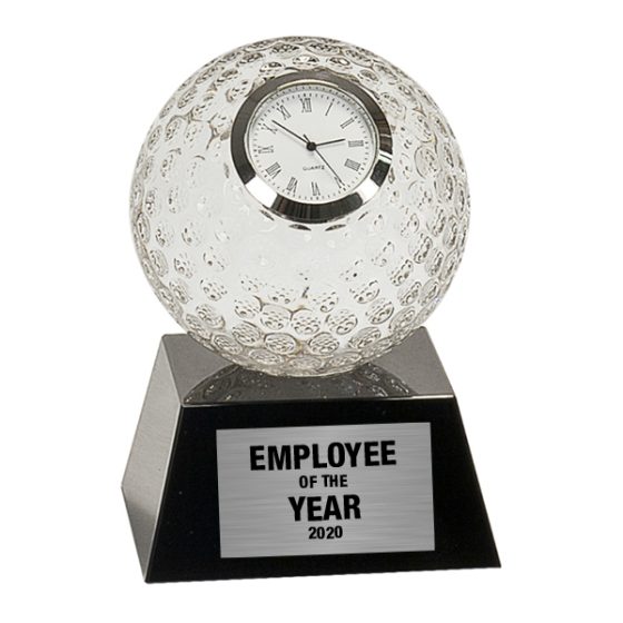 Crystal Golf Ball Clock